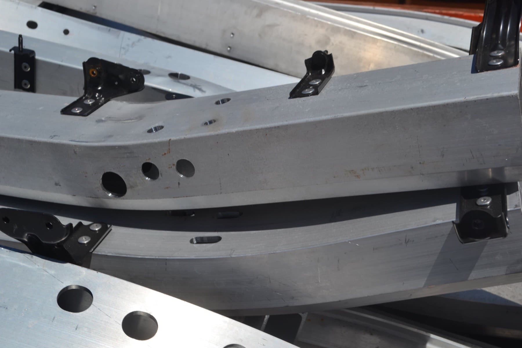 Scrap aluminium at the Perth Metal Recyclers yard