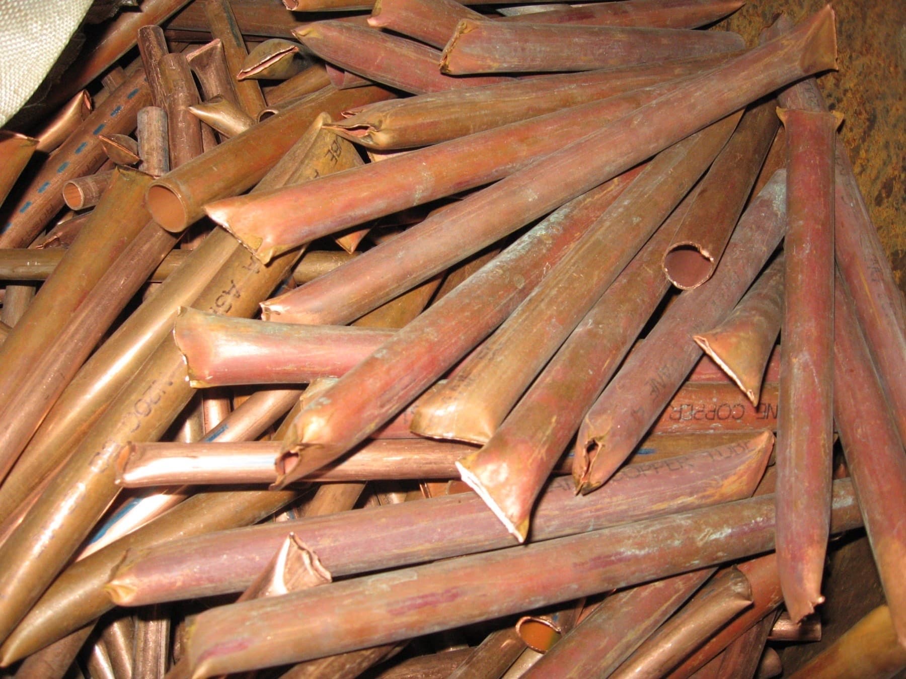Scrap copper at the Perth Metal Recyclers yard